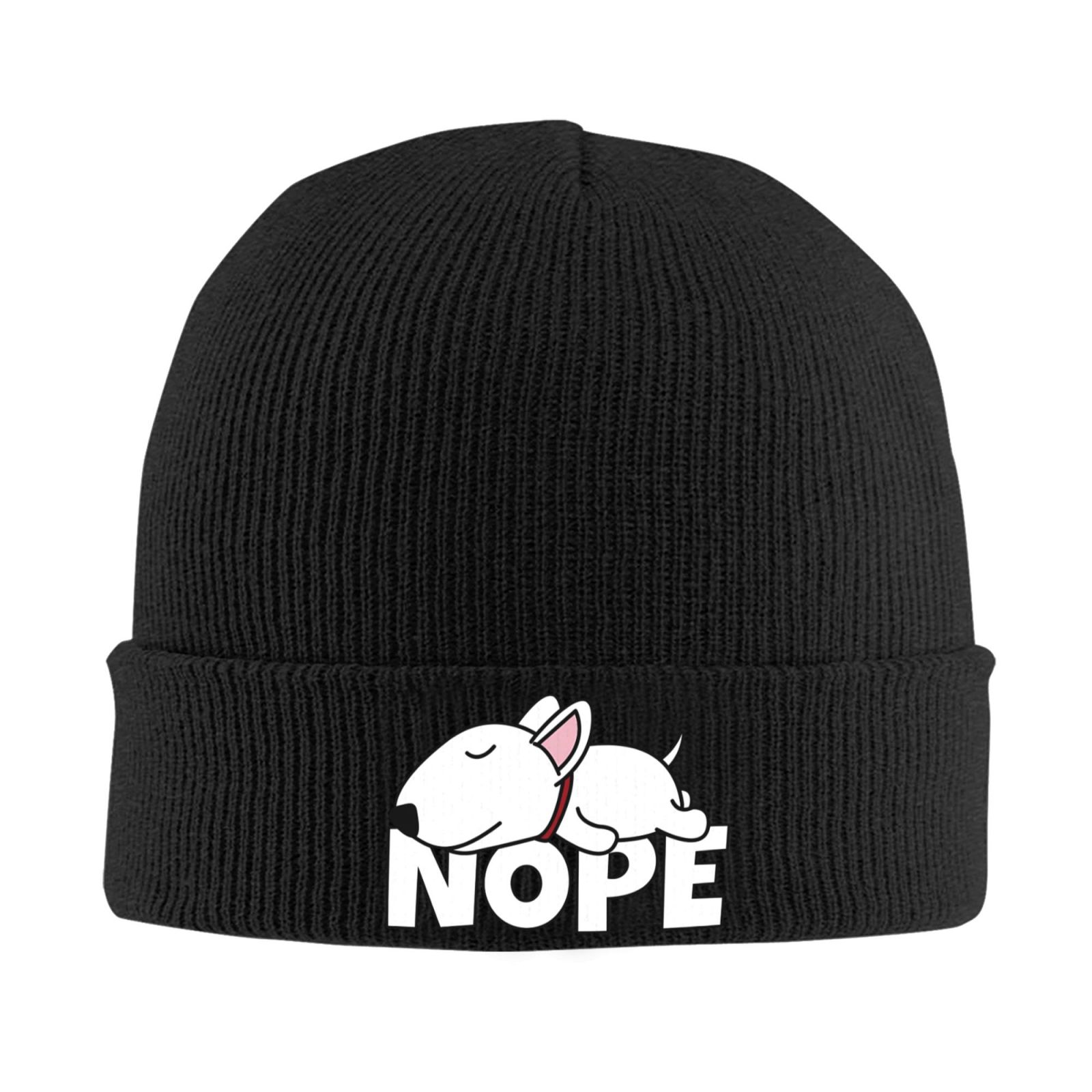 Beanie Cuffed Knit - Gorro de punto con estampado de