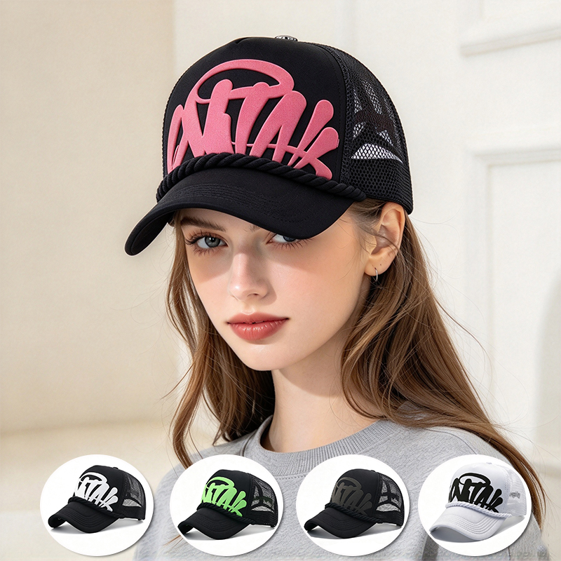 Trucker Cap Mesh - Gorra de béisbol transpirable de malla,