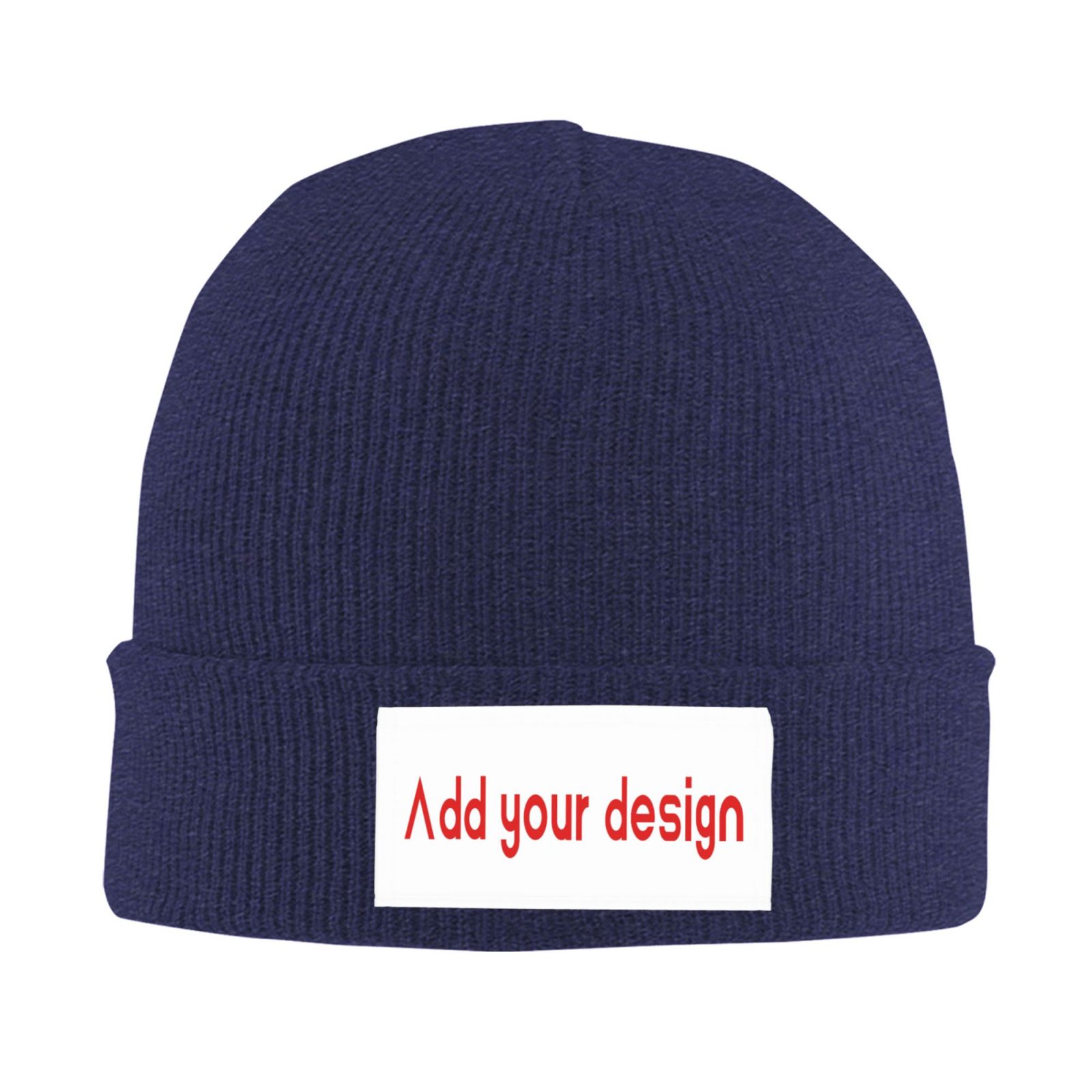 Beanie Cuffed Knit - Gorro de Punto Personalizado, Gorro de