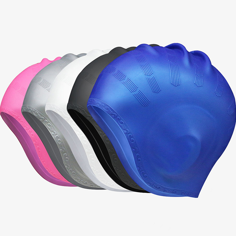 Swim Hat Silicone - 【F】Gorro de natación de alta elasticidad